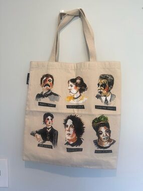 Punk Rock Authors Tote Bag by Out of Print